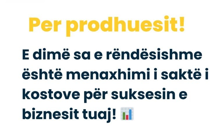  Menaxhimi i kostove për prodhuesit